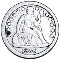 1856 Seated Liberty Dime NICELY CIRCULATED