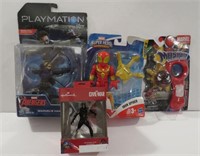 4x Sealed Marvel Toys Hawkeye  Mash-em Iron Spider