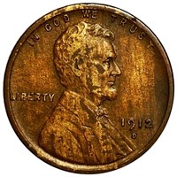 1912-D Lincoln Wheat Penny NEARLY UNC