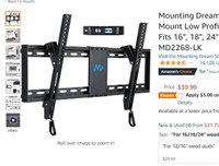 mounting dream tilting tv wall mount MD2268-LK