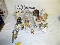 19pc - Angel Figures / Wind Chime / Candle Holder