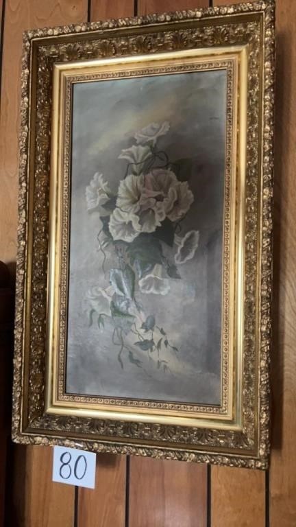 Oil on canvas picture if flowers
18” x 30”