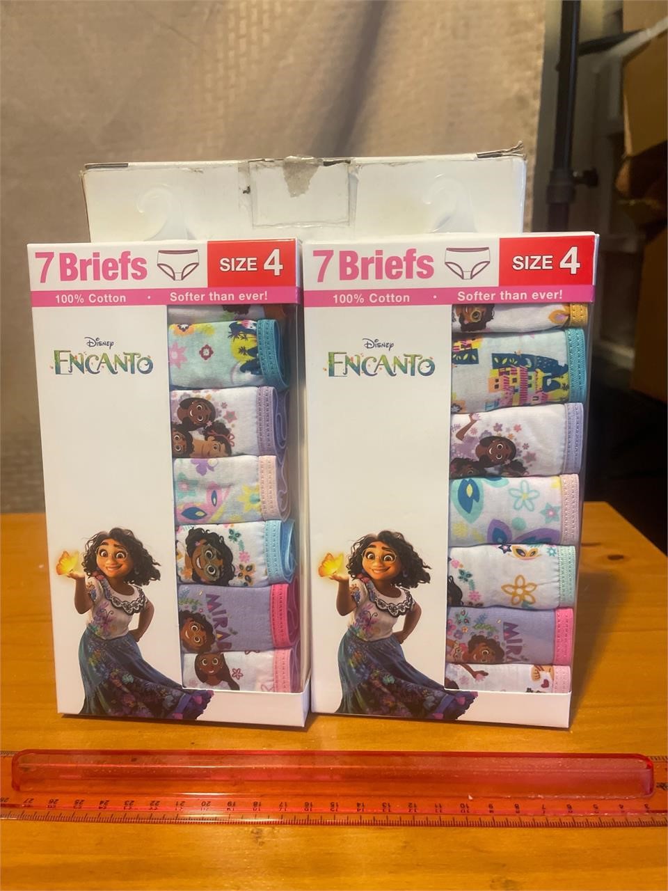 2 new Disney Encanto girls 7 pairs briefs size4