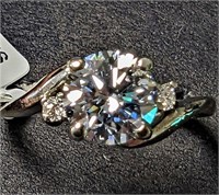 $4465 14K  Lab Grown Diamond (1.3Ct,Vs1,Fancy Blue