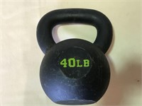 Kettlebell weight, 40 lb.