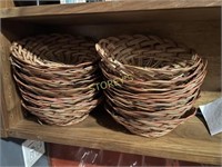 ~21 Wicker Basket Bread Bowls
