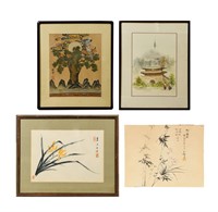 4 Asian Paintings