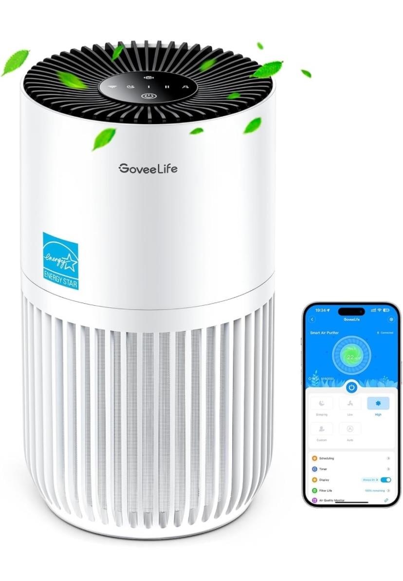 GoveeLife Mini Air Purifier for Bedroom, HEPA