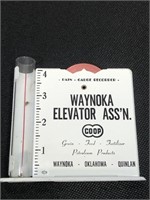 Waynoka Elevator Ass'n COOP rain gauge