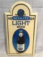 Vintage Schlitz Light Beer sign