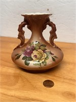 Antique 4.5" Austrian Double Handled Bud Vase