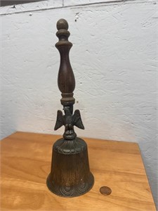 Vintage 11" Eagle Pewter Bell