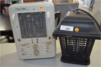 SMALL ELECTRIC SPACE HEATER (CALORE) AND SEARS