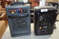 2 SMALL ELECTRIC SPACE HEATERS -- COMFORT ZONE