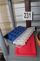 Popsicle Kit, Ice Cube Trays & Plastic Serving