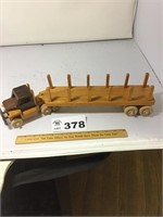 WOODEN LOGGING TRUCK