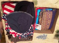 (2 BOXES) WINTER SCARVES, HATS, GLOVES & FASHION