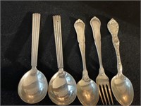 107.07g Sterling SIlver Assorted flatware