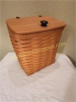 Longaberger Mail Basket with Attached Lid