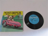 Vintage Gremlins Mini Record and Book
