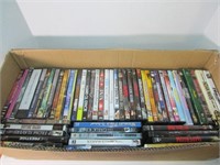 Long Box of 45-50est total of Various DVDs