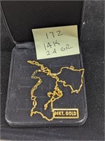 14k Gold 2.4g Necklace