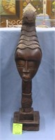 Large hand carved African princess figure