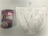 HANES WOMEN'S UNDERWEAR 5PCS SIZE 10