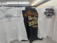 3 cnt Harley Davidson Shirts Size Medium