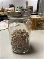 Mason Jar of Marbles