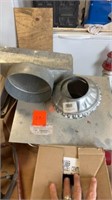 6' GALVANIZED PIPE FITTINGS, 4" ROOF BOOT
