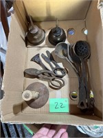 oil can and cast iron tools