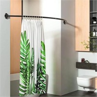 $30 Curved Shower Curtain Rod, Adjustable 42-72