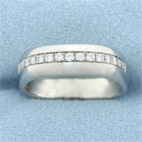 Jean-Francois Albert Diamond Line Ring in 18k Whit