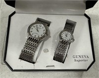 Geneva Superior Men's and Ladies Watches
