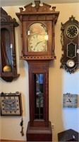 Large Wooden Grandfather Clock