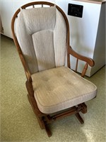 Oak glider chair