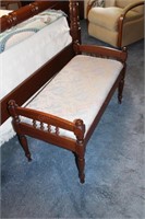 Wooden/Upholstered Stool- Possibly Clore Stool