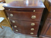 BROYHILL CHERRY 4 DR CHEST W PULLOUT WRITE SHELF
