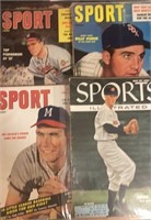 4 Sport Magazines from the 50's and 60's