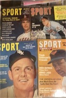 4 SPORT Magazines from the 1950's and 60's