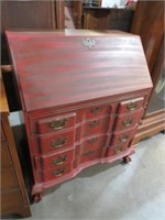 PAINTED DROP FRONT SOLID WOOD SECRETARY