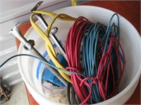 Bucket of misc wiring