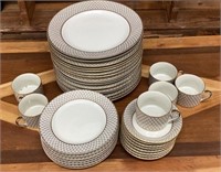 37pc Fitz and Floyd dynasty China set