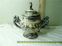 Vtg Nordic Tureen As Is Cracked Inside-No Shipping