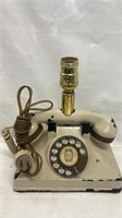 Vintage MTS Retirement Award Rotary Telephone Lamp