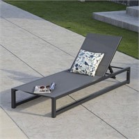 Outdoor Patio Chaise Lounge Chair Adjustable