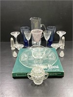 Neiman Marcus Christmas Platter, Clear/Crystal