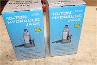 2 - 10 Ton Hydraulic Jacks / New