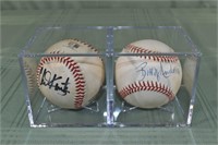 3 baseballs: Brady Anderson autograph, 2002 Oriole